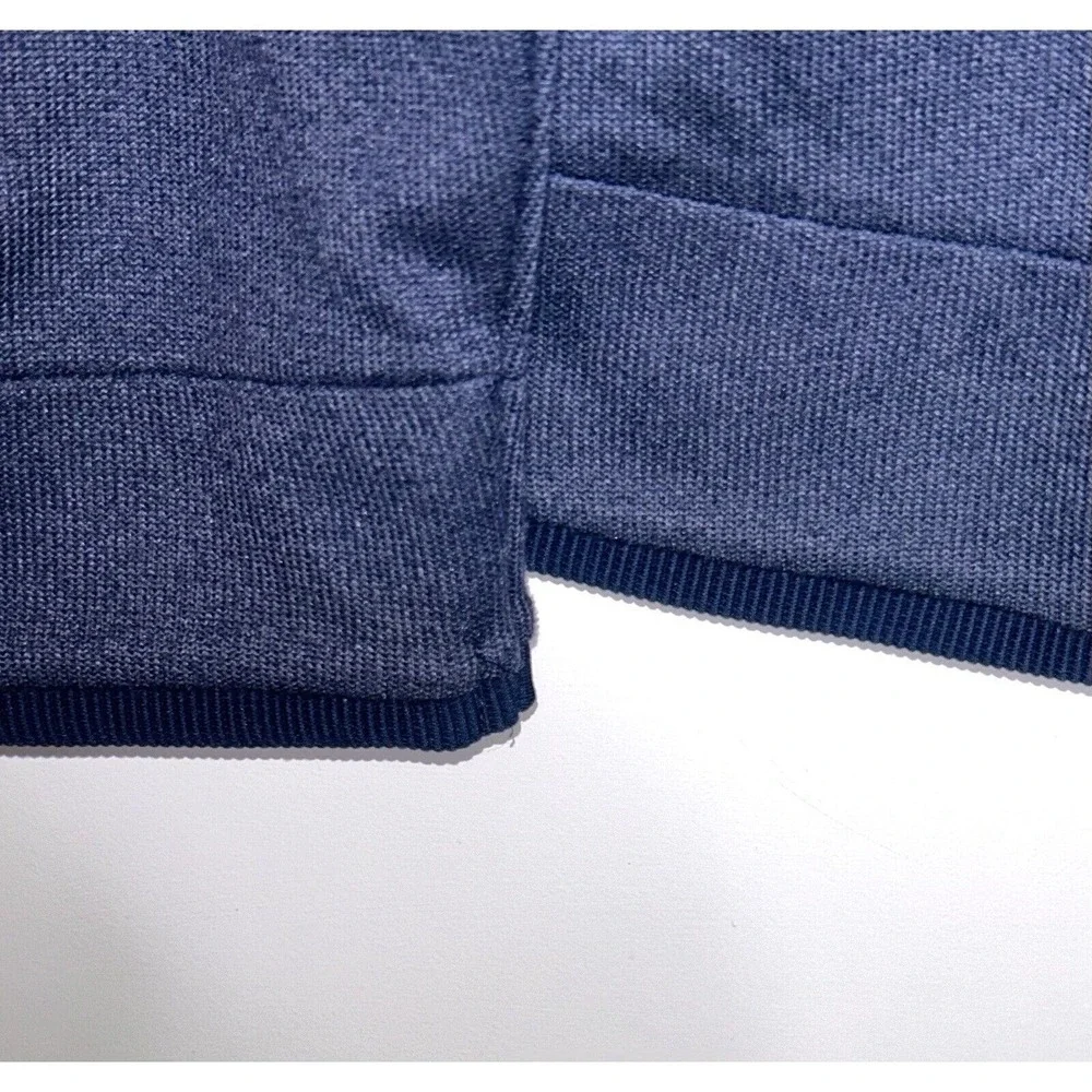 UNDER ARMOUR GOLF Blue Storm Sweater Fleece 1/4 Snap Mock Neck Top Sz XXL